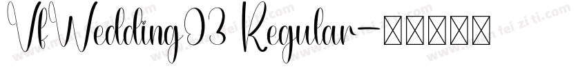 VfWedding03 Regular字体转换